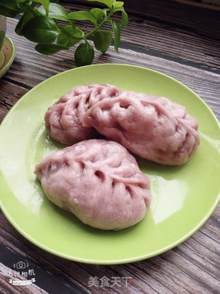 紫薯发面韭菜素馅包子的做法步骤:15