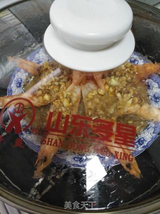 美食―蒜蓉粉丝蒸开背虾的做法步骤:9