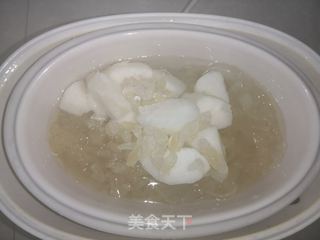 #水果#银耳皇冠梨枸杞汤的做法步骤:7