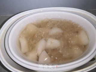 #水果#银耳皇冠梨枸杞汤的做法步骤:8