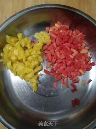 菠萝糯米饭的做法步骤:4