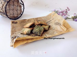 抹茶随心饼干的做法步骤:11