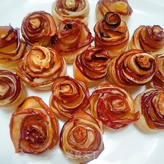 玫瑰花苹果派的做法步骤:18