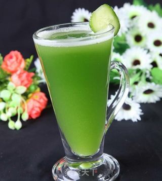 既能瘦身又好喝的果汁|黄瓜菠萝汁的做法步骤:4