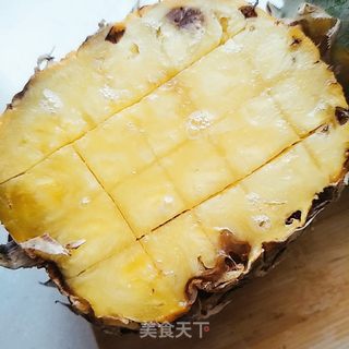 鸡胸肉菠萝饭的做法步骤:3
