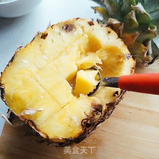 鸡胸肉菠萝饭的做法步骤:4