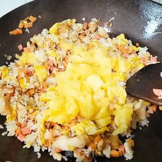 鸡胸肉菠萝饭的做法步骤:17