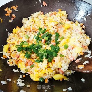 鸡胸肉菠萝饭的做法步骤:19