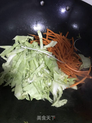炒米粉的做法步骤:4