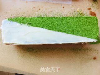 抹茶白巧克力磅蛋糕的做法步骤:11