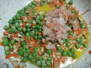鲜蔬炒饭的做法步骤:4