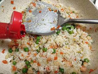 鲜蔬炒饭的做法步骤:7