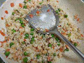 鲜蔬炒饭的做法步骤:8