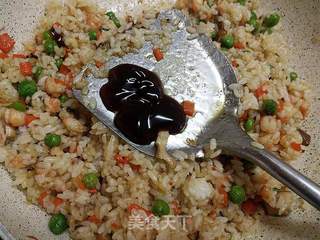 鲜蔬炒饭的做法步骤:9