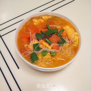 西红柿鸡蛋龙须面的做法步骤:11