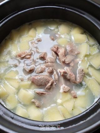 苹果西蓝花猪肝粥(水果花样吃法)的做法步骤:10
