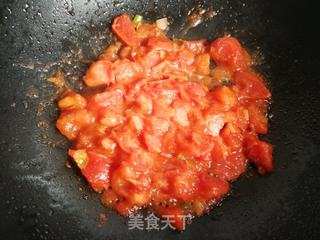 西红柿豆角汤面的做法步骤:5