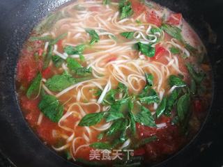 西红柿豆角汤面的做法步骤:11
