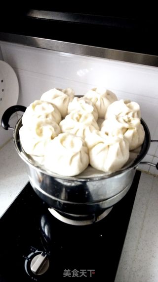 白菜肉馅包子的做法步骤:9