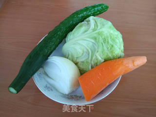 肉丝时蔬炒面的做法步骤:2