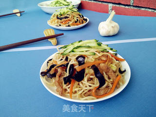 肉丝时蔬炒面的做法步骤:16
