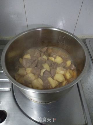 梅花肉炖山药的做法步骤:10