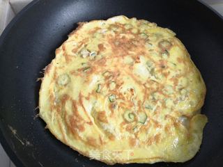 秋葵鸡蛋卷饼的做法步骤:10