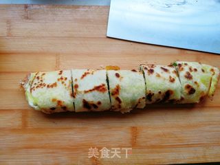 秋葵鸡蛋卷饼的做法步骤:12