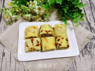 秋葵鸡蛋卷饼的做法步骤:13