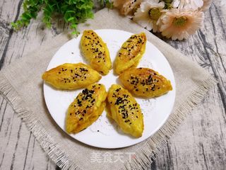 #水果#蛋挞皮芒果酥的做法步骤:9