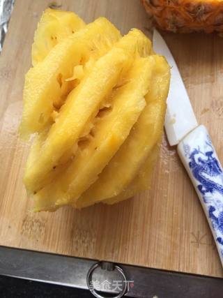 “水果”菠萝软蒸糕的做法步骤:4