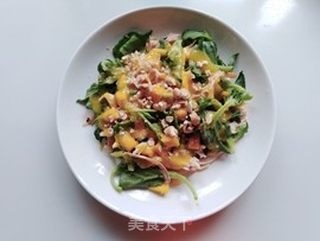 冰草芒果鸡肉色拉的做法步骤:6