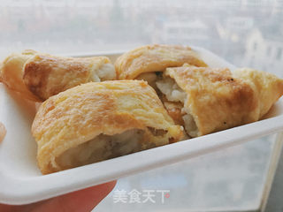 剩饭别再炒啦,放进蛋包土豆泥里吧的做法步骤:9
