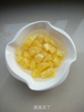 菠萝炒饭的做法步骤:3