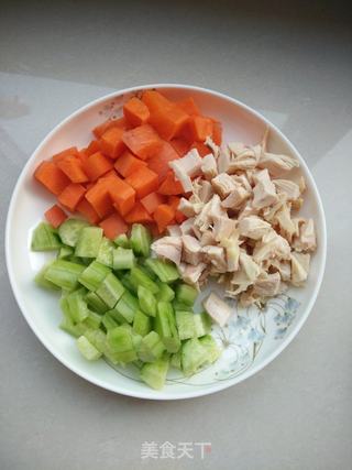 菠萝炒饭的做法步骤:4
