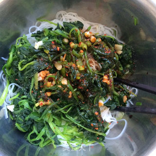 菠菜拌粉丝的做法步骤:7