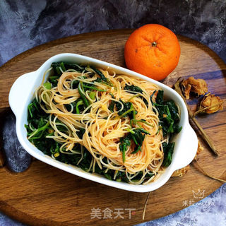 菠菜拌粉丝的做法步骤:9