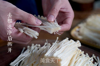 凉拌金针菇的做法步骤:2