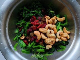 果仁菠菜的做法步骤:14