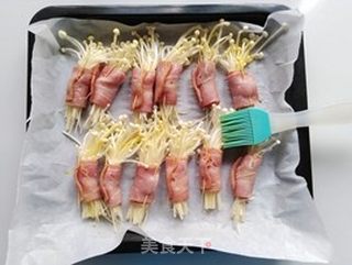 培根金针菇卷的做法步骤:6