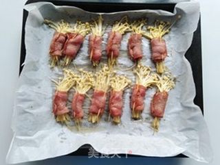 培根金针菇卷的做法步骤:7