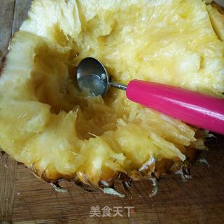 #水果# 什锦菠萝饭的做法步骤:3