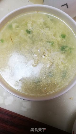 鸡丝银鱼羹的做法步骤:7
