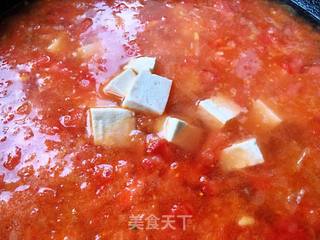 #鸡蛋#虾滑番茄豆腐蛋花羹的做法步骤:8