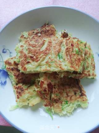 西葫芦鸡蛋饼的做法步骤:6