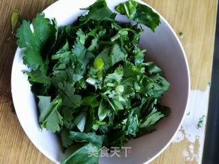 黑豆渣香菜鸡蛋饼的做法步骤:2