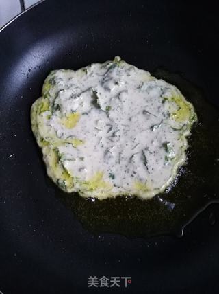 黑豆渣香菜鸡蛋饼的做法步骤:11