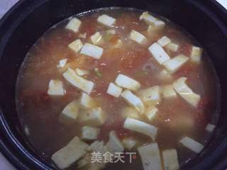 番茄豆腐羹的做法步骤:5