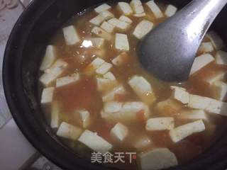 番茄豆腐羹的做法步骤:7