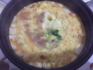 番茄豆腐羹的做法步骤:9